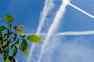 Chemicals sprayed in the Earth's atmosphere to stop global warming.
