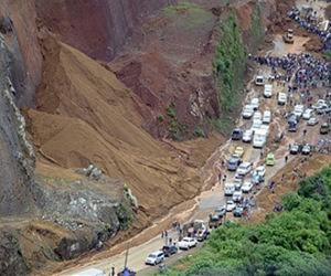 A picture of the deadly landslide in Ecuador on April 24, 2013.