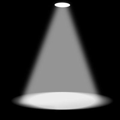 A picture of a theater spotlight.