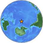 USGS map of quake at South Pole