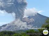 The eruption of Santiaguito volcano