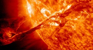 A NASA picture of the Sun.