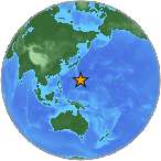 USGS small globe of Mariana Islands