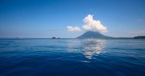 One of the many underwater volcanoes erupting today.
